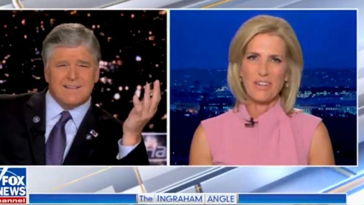 Laura Ingraham Bizarrely Calls Out Sean Hannity's New 'Cosmetics Line' In Cringey Fox News Exchange