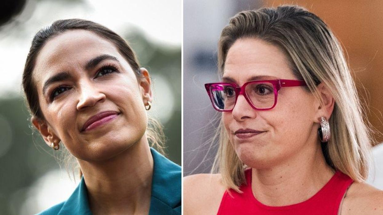 AOC Claps Back After Kyrsten Sinema Compared to 'Maverick' John McCain