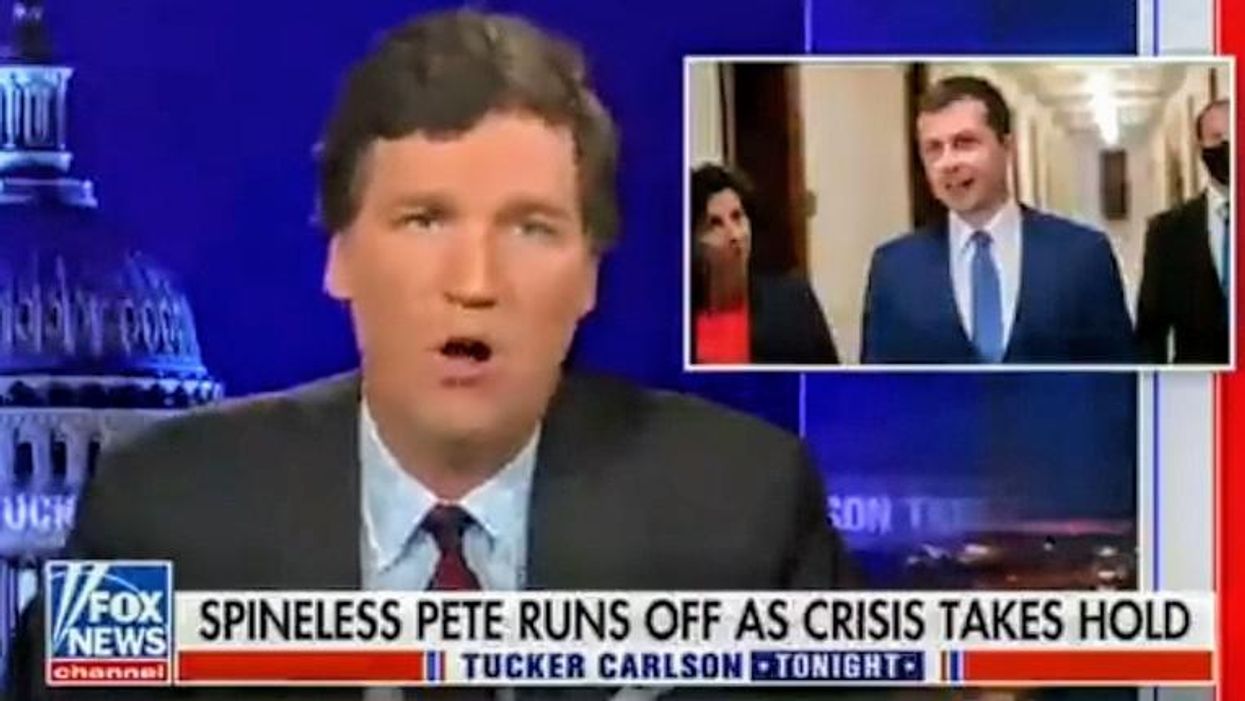 Tucker Carlson Slammed For Mocking Pete Buttigieg's Paternity Leave With Bigoted 'Breastfeeding' Remark