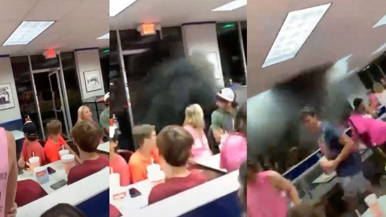 Driver Sparks Outrage After Pumping Truck's Exhaust Fumes Into Fast Food Joint Filled With People