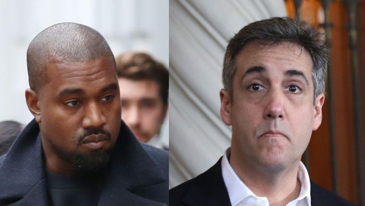 Kanye West Wears Creepy Mask To Discreetly Meet With Michael Cohen—And We're Not Okay
