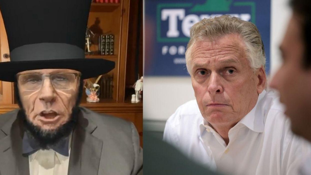 Rudy Giuliani Creeps Out The Internet By Using Abe Lincoln Filter To Rail Against Virginia Gov. Candidate