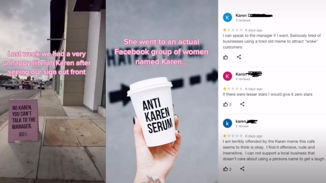 Scores Of Women Named Karen Flood Coffee Shop With Negative Reviews Over Anti-Karen Sign