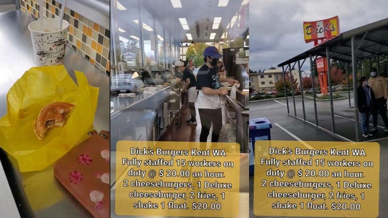 Video Of Fully-Staffed Burger Joint That Pays $20 An Hour Sparks Debate About Labor Shortage