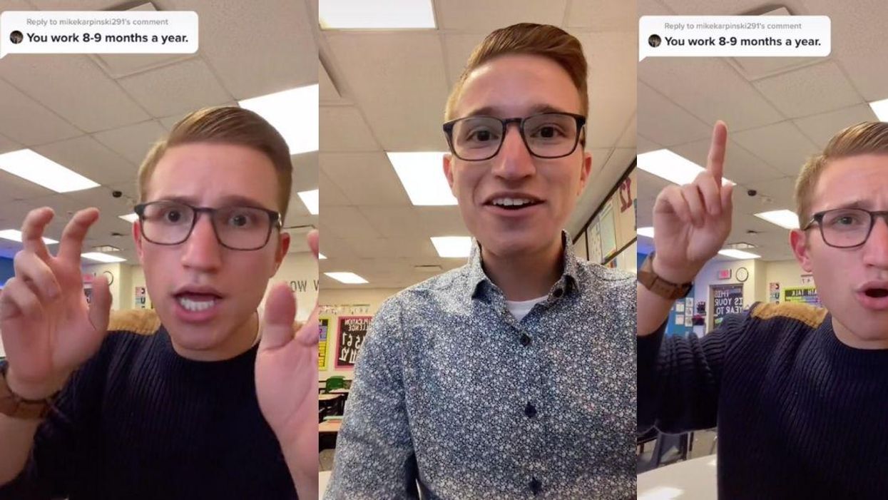 Teacher Breaks Down How Little He's Paid After Being Called Out For Not Working Year Round—And People Are Horrified
