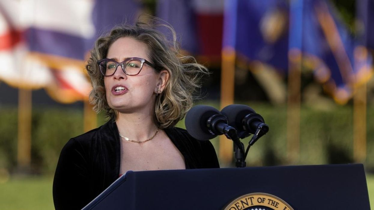 Kyrsten Sinema Gets Blunt Reminder After Patting Herself On The Back For Infrastructure Bill