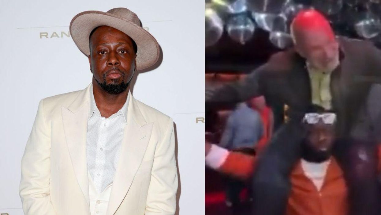 Wyclef Jean Accidentally Drops Range Rover CEO On His Head During Corporate Event In Painful Video