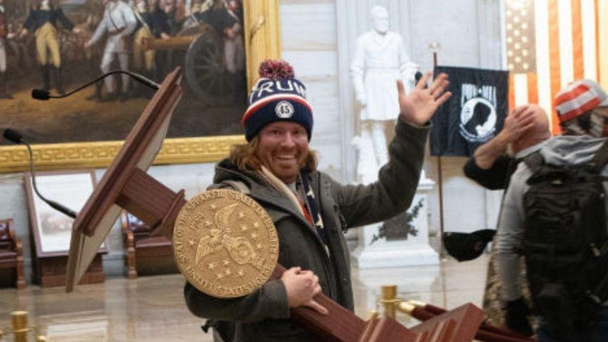 Judge Asks Lectern-Swiping Capitol Rioter a Brutally On Point Question Before Sentencing