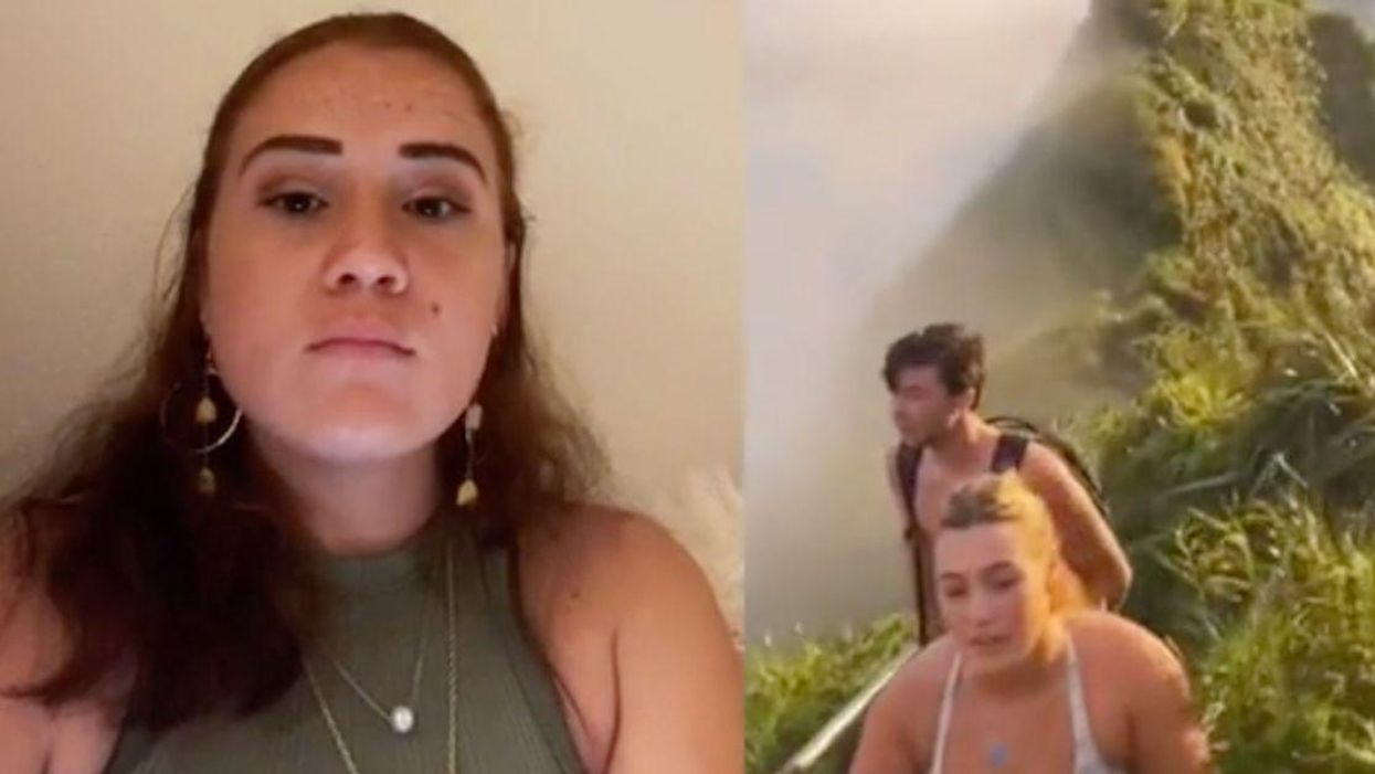 Native Hawai'ian Slams TikTokers For Climbing Sacred Stairs That Are Closed To The Public