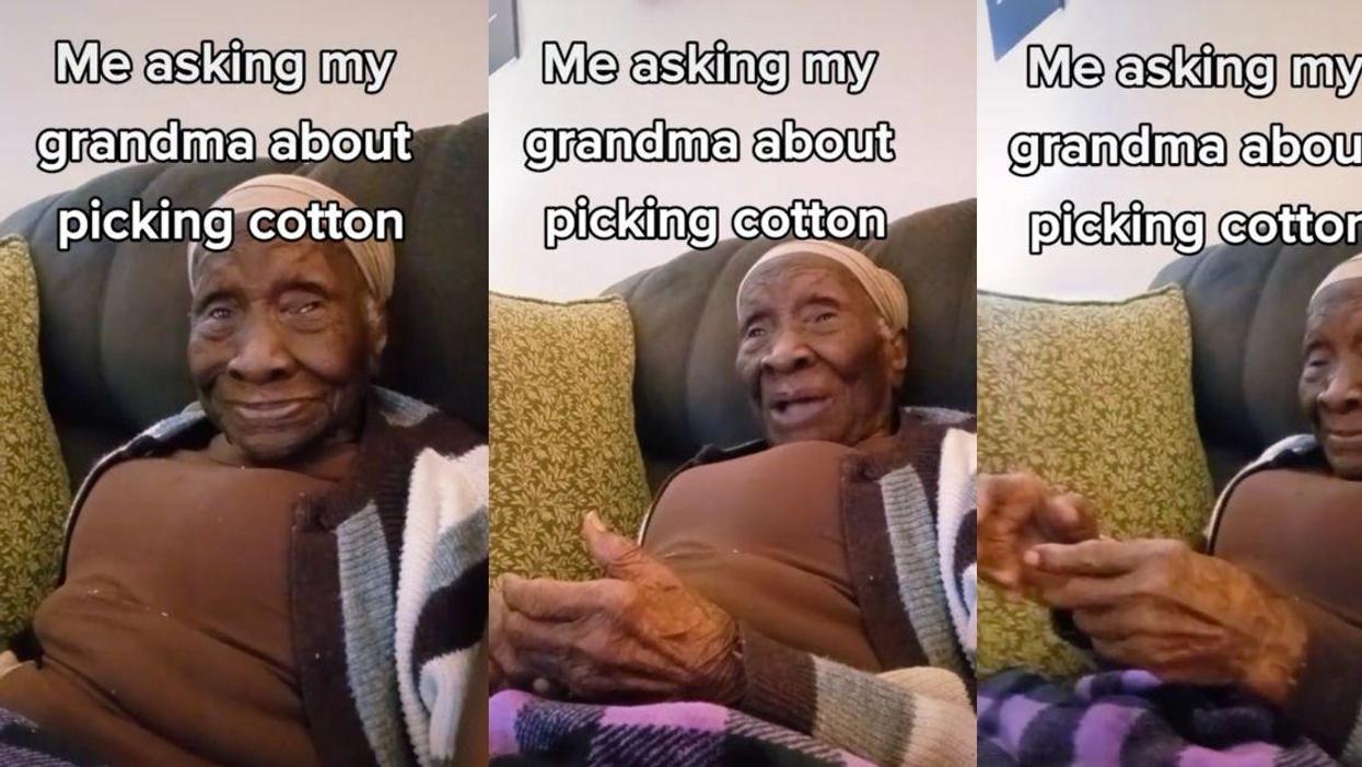 TikToker's 103-Year-Old Grandma Talks About Picking Cotton In Her Youth In Eye-Opening Video