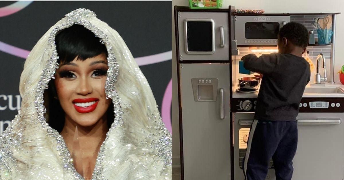 Cardi B Rips Trolls Who Think It's 'Gay' For Boys To Play With Toy Kitchen Sets After Photo Sparks Debate