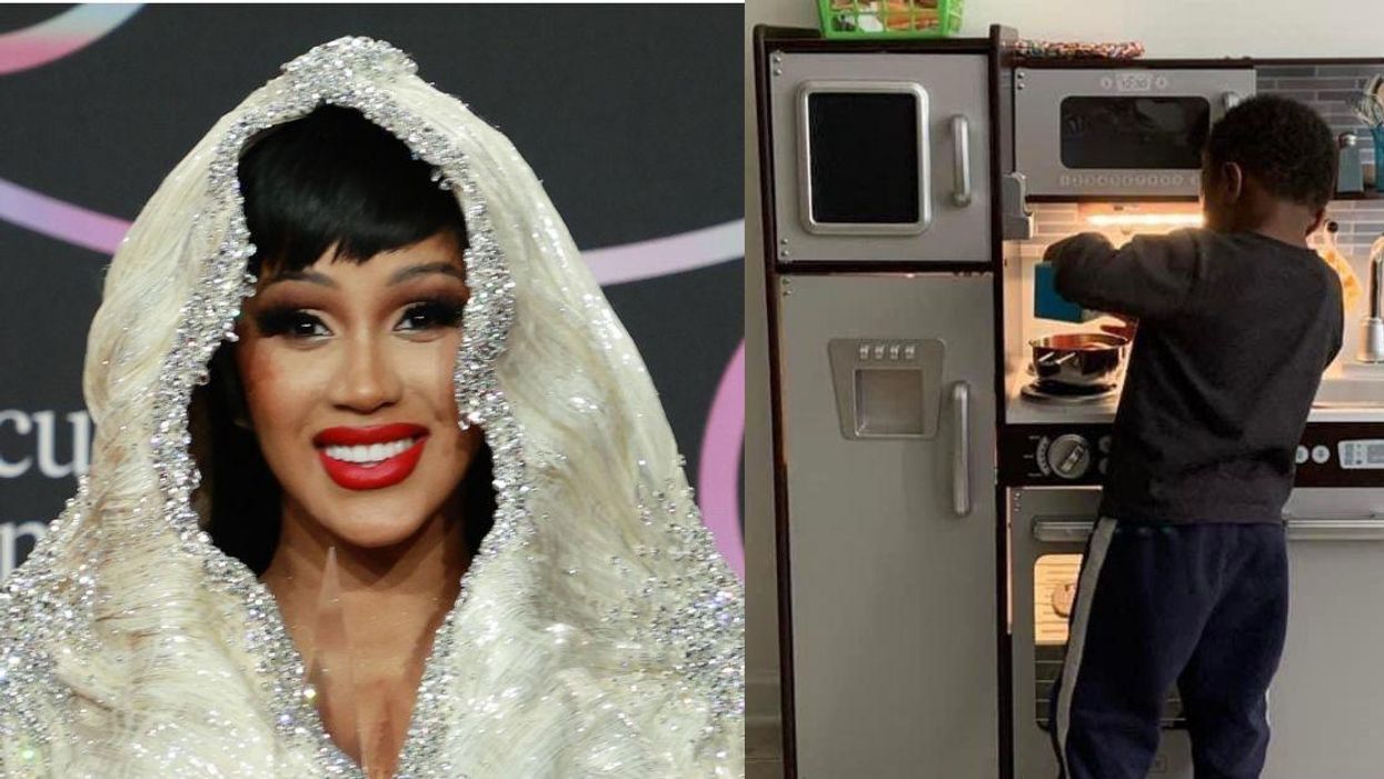 Cardi B Rips Trolls Who Think It's 'Gay' For Boys To Play With Toy Kitchen Sets After Photo Sparks Debate