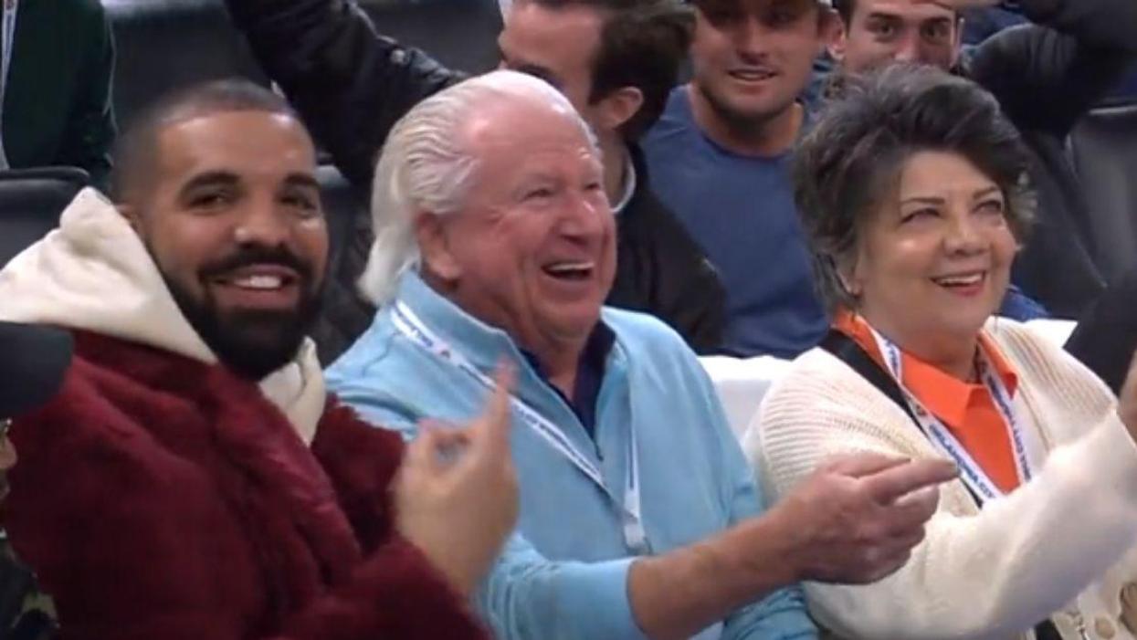 Drake Hilariously Befriends Elderly Couple At NBA Game After They Have No Clue Who He Is