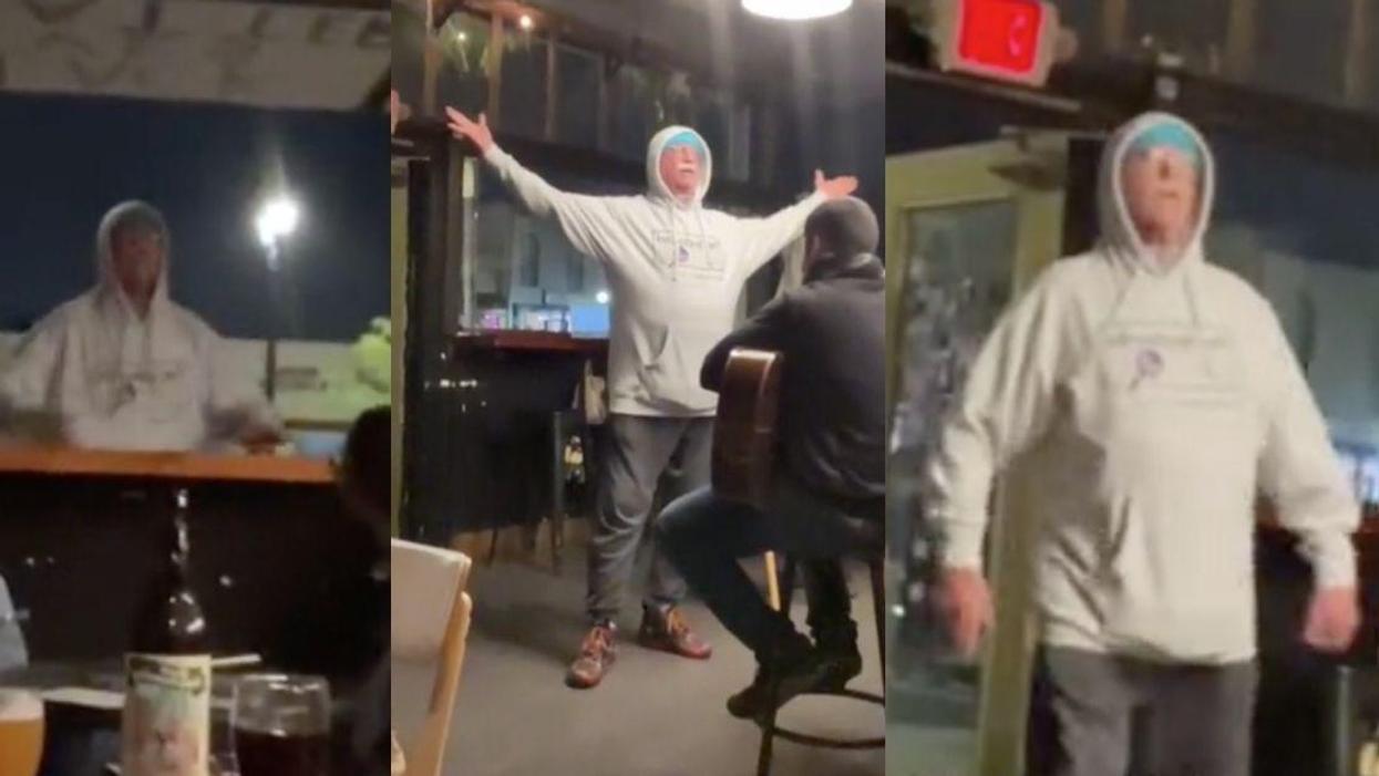 White Guy Throws Epic Tantrum Over California Bar's Sign Supporting BLM: 'Kill Me, I'm White!'