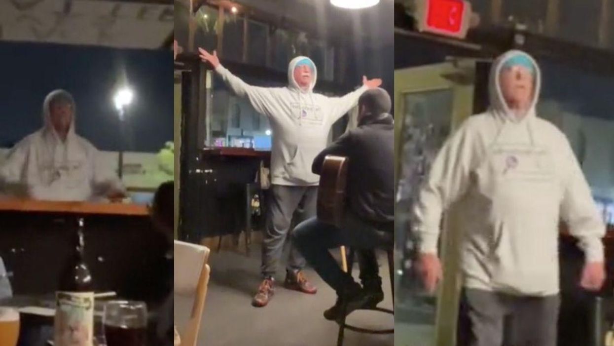 White Guy Throws Epic Tantrum Over California Bar's Sign Supporting BLM: 'Kill Me, I'm White!'