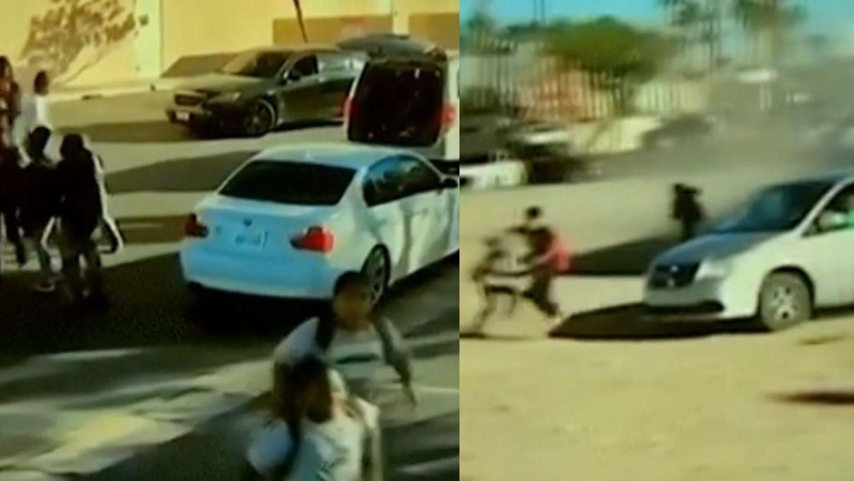 Las Vegas Mom Gets In Fistfight With Student Outside School Before Hitting Kids With Her Minivan