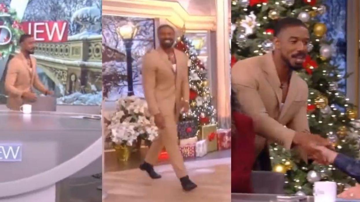 Michael B. Jordan Had Everyone On 'The View' So Thirsty That Even A Camera Operator Nearly Fell Over