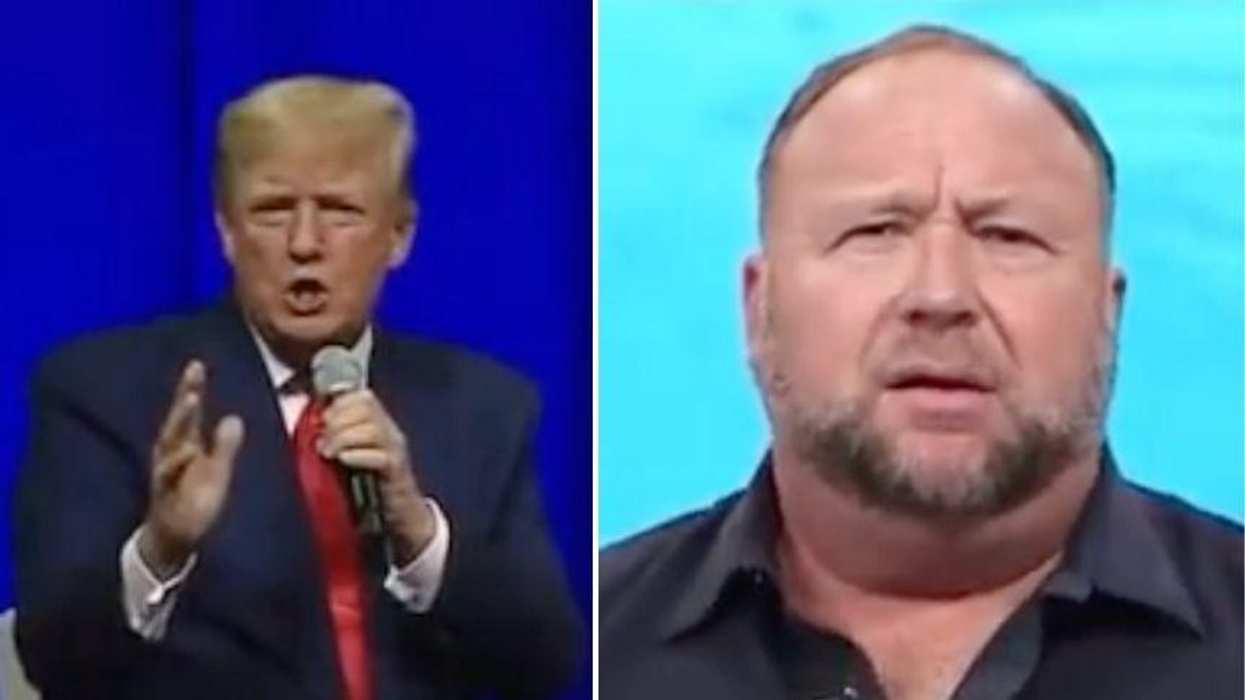 Alex Jones Rails Against Trump for Getting His Booster Shot in Unhinged Rant—and Yeah, No One Is Surprised