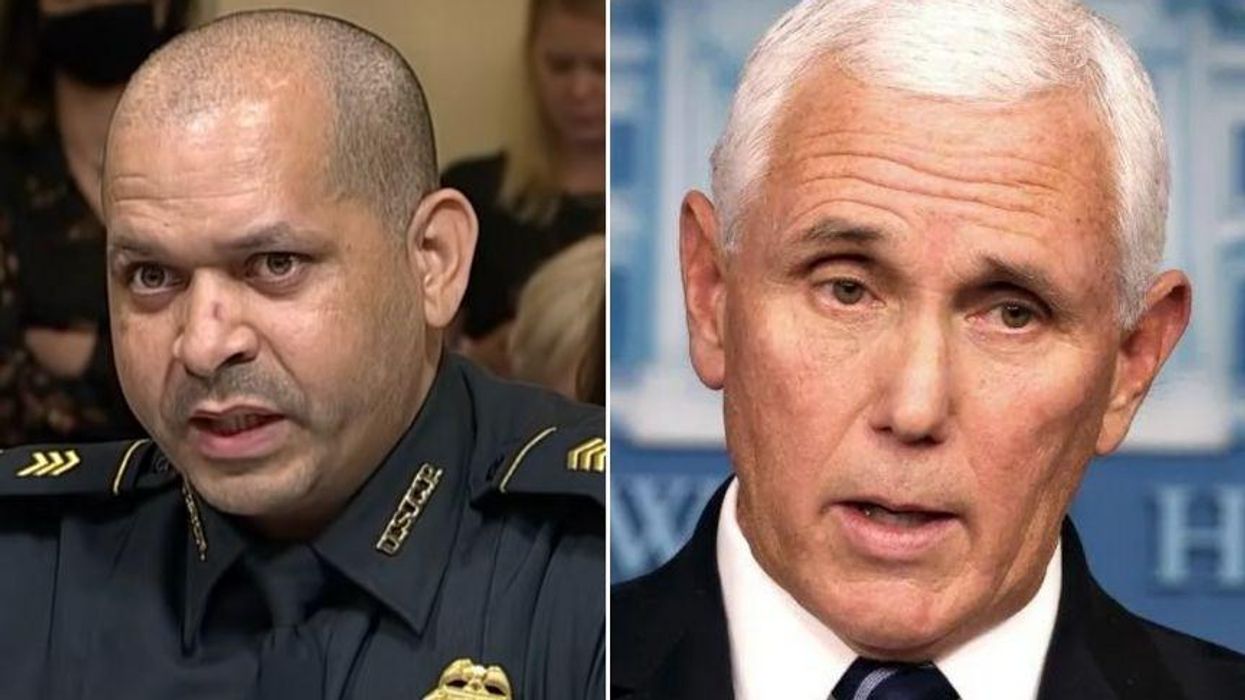 Capitol Police Officer Brings Chilling Receipts after Pence Downplays Insurrection