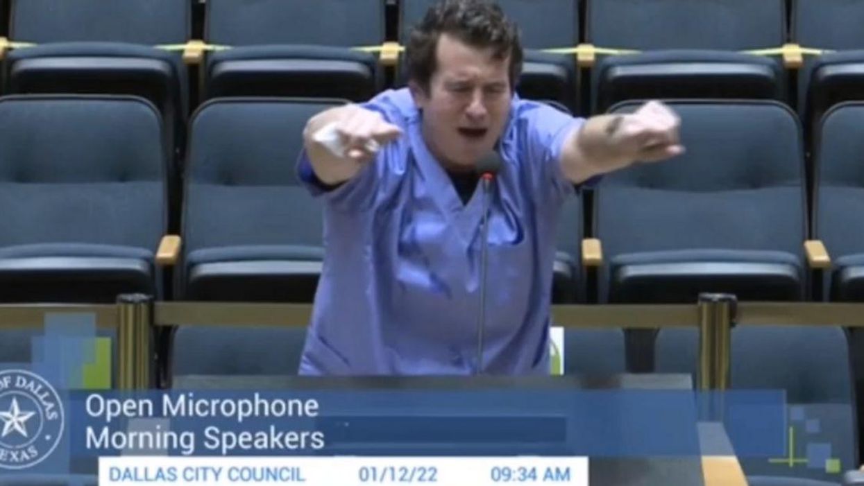 Conservatives Melt Down Over YouTuber's Satirical Pro-Vaccine Rap At Dallas City Hall Meeting