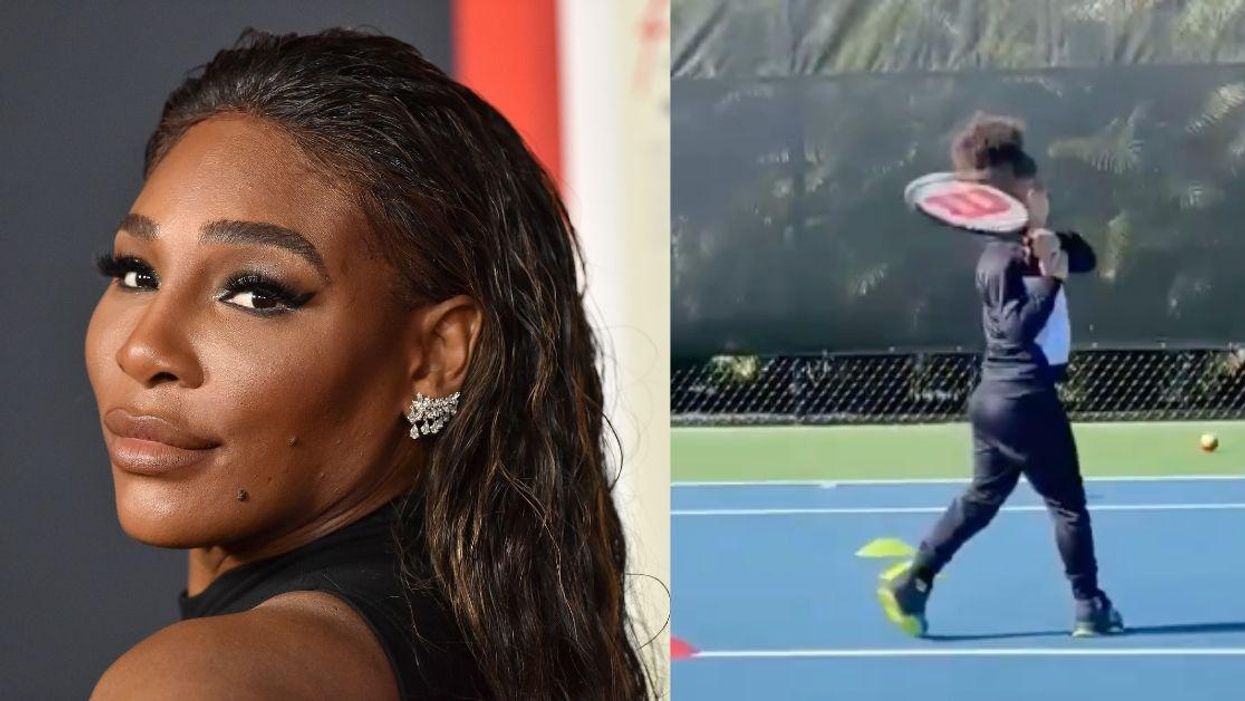 Serena Williams Just Showed Off Her Daughter's Wicked Backhand—And, Uh Oh, She's A Natural