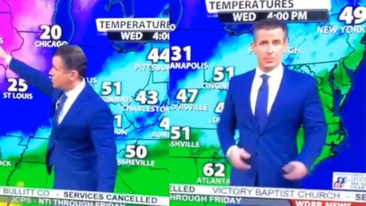 Louisville TV Meteorologist Appears To Loudly Fart Live On Air—And Twitter Can't Stop Laughing