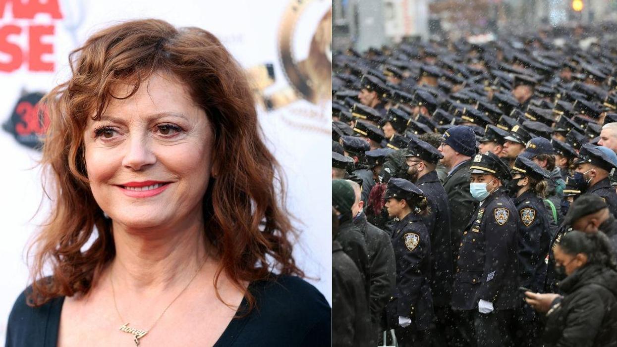 Susan Sarandon Hit With Backlash After Sharing Tweet Calling Cops Gathered For Funeral 'Fascism'