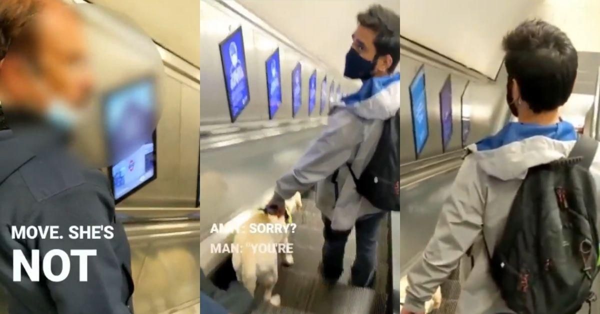 Visually-Impaired Doctor Speaks Out After Guy On Escalator Shames Him For Not Moving Aside