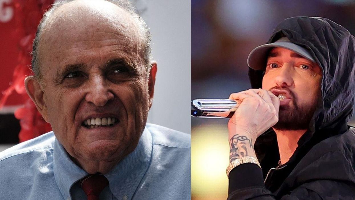 Rudy Giuliani Slammed After Suggesting Eminem Leave The U.S. For Taking A Knee During Super Bowl