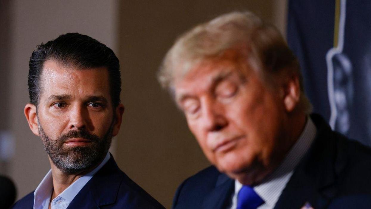 Don Jr. Shared The Cringiest Photoshopped Image Of His Dad For Presidents' Day—And Yikes