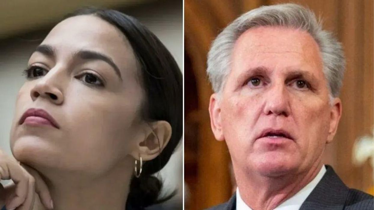 GOP Leader Slams QAnon Rep for Speaking at White Nationalist Conference But AOC Isn't Having It