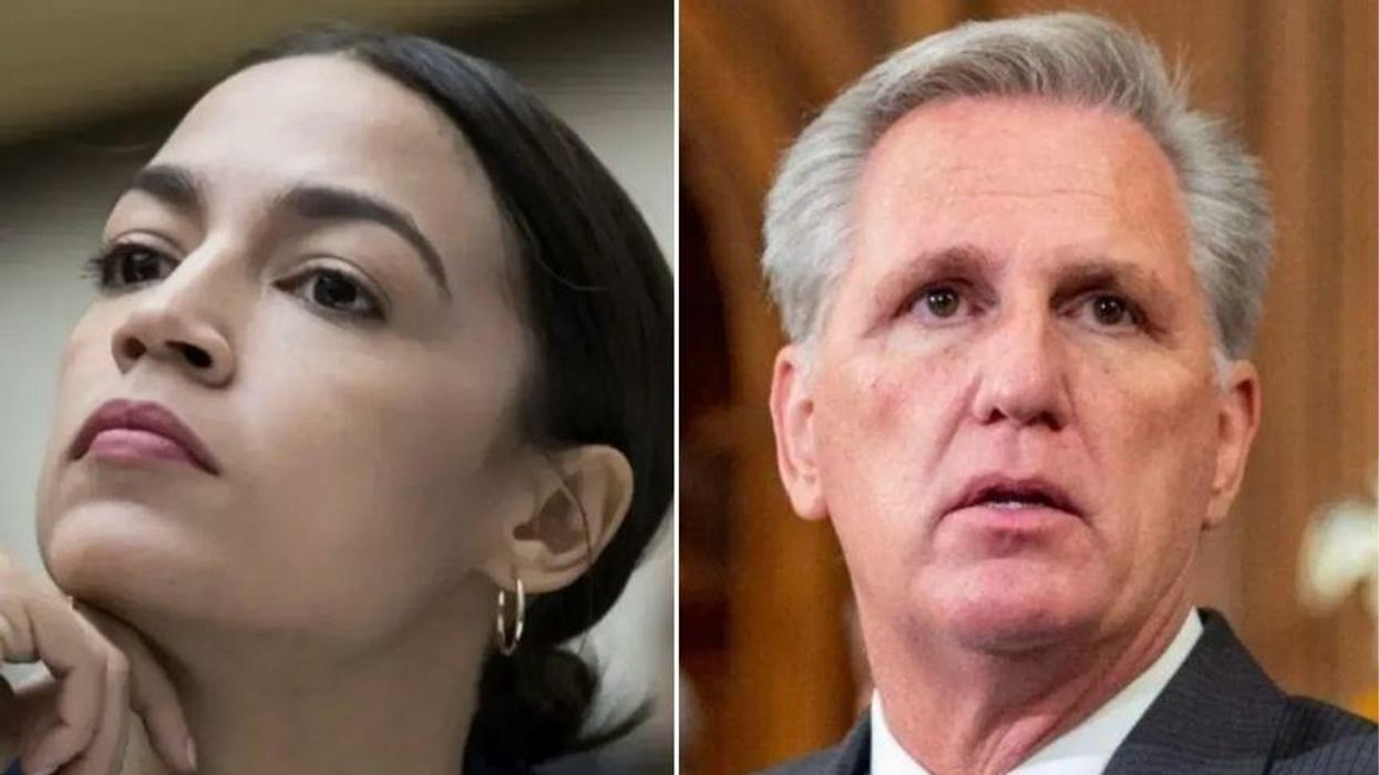 GOP Leader Slams QAnon Rep for Speaking at White Nationalist Conference But AOC Isn't Having It