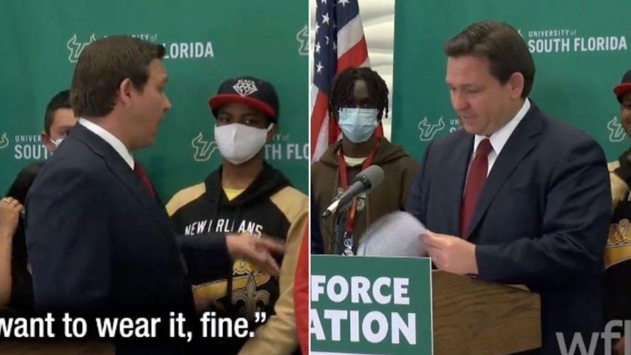 DeSantis Blasted for Publicly Berating Students for Wearing Masks at Press Conference