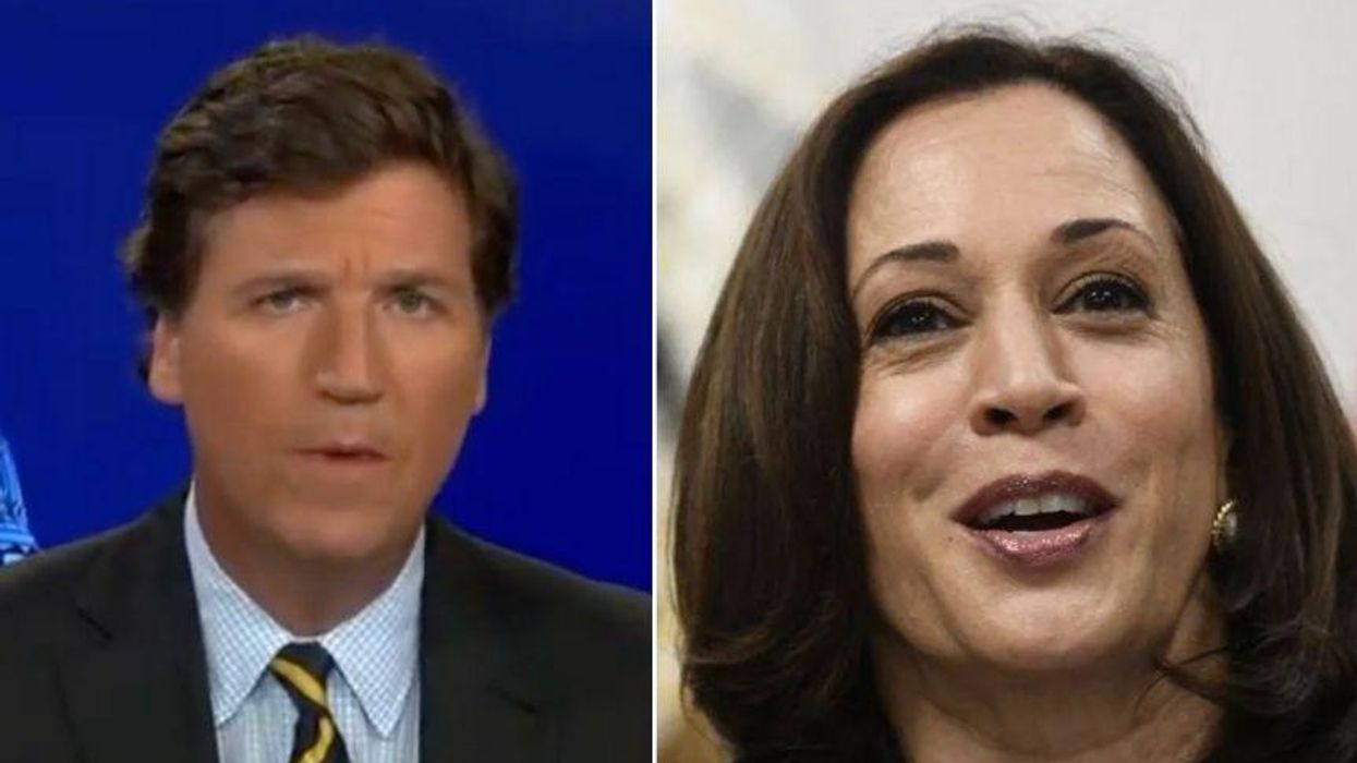 Tucker Ridiculed for Somehow Blaming Kamala Harris for His Misguided Support for Putin