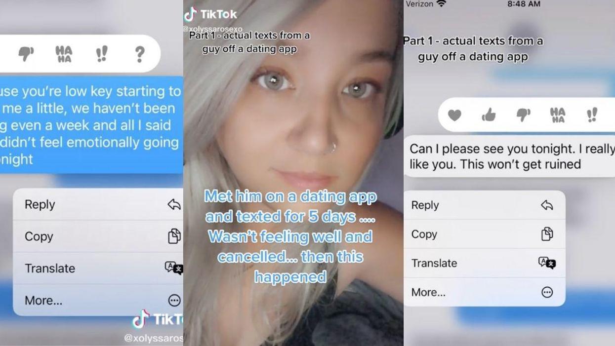 Woman Stunned After Guy From Dating App Sends Her Increasingly Alarming Texts After She Cancels Date