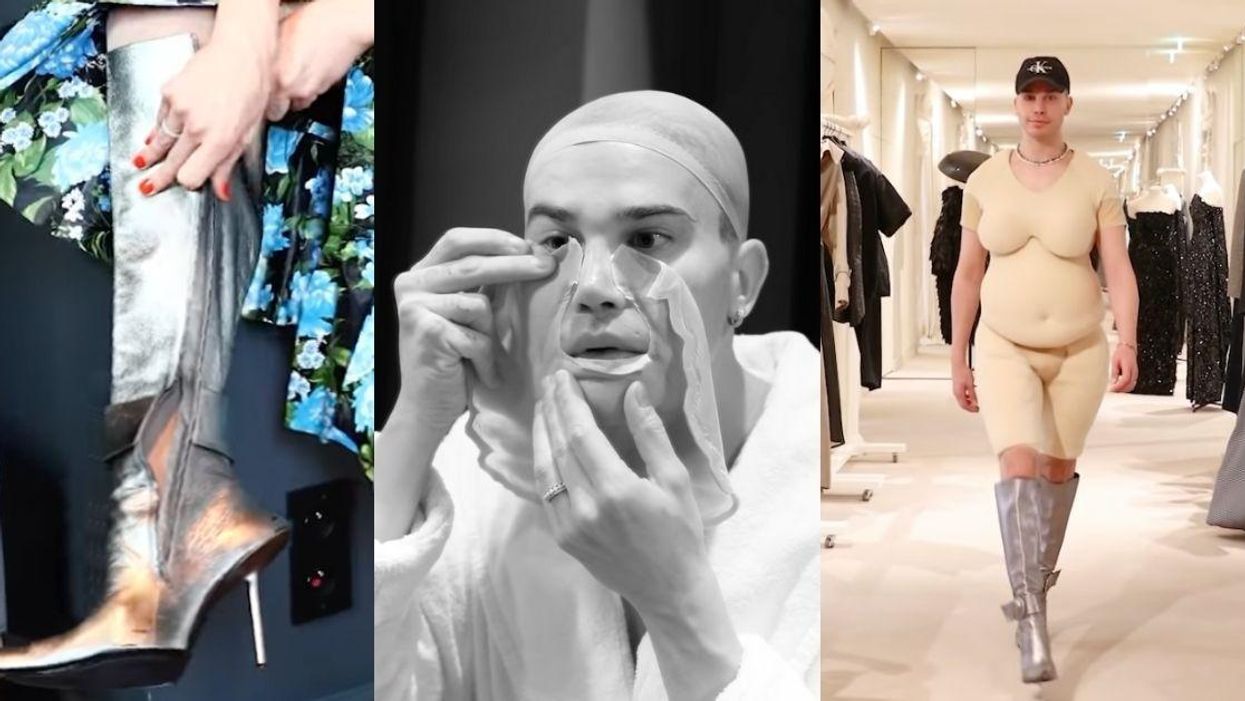 Drag Queen Attends Paris Fashion Show As Mrs. Doubtfire—And The Resemblance Is Uncanny