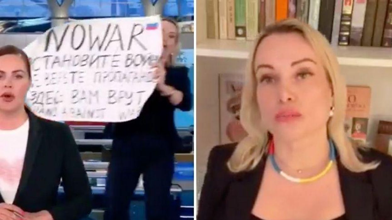 Russian Journalist Who Stormed News Set to Decry Ukraine Invasion Apologizes for Helping Promote Putin