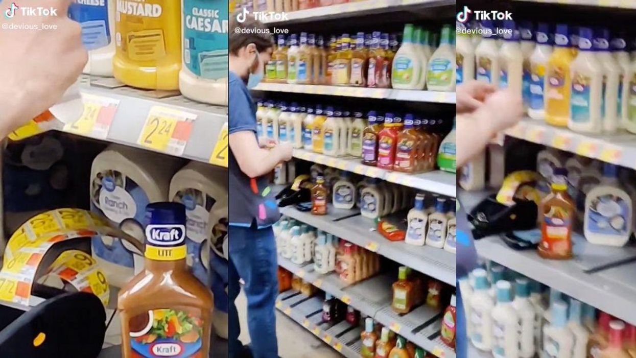 Video Of Walmart Worker Swapping Out Salad Dressing Price Tags With 350% Increase Sparks Outrage