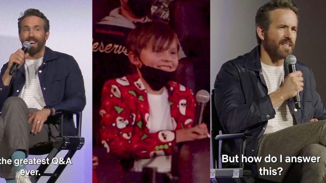 Ryan Reynolds Offers Hilarious Response After Kid Asks Him If Movie Kiss With Zoe Saldana Was 'Real'