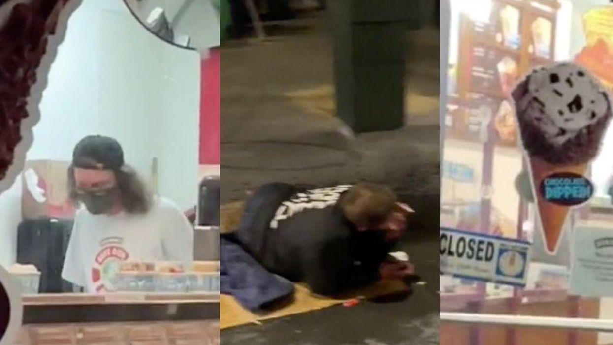 Ben & Jerry's Worker Sparks Outrage After Throwing Bucket Of Water On Unhoused Woman