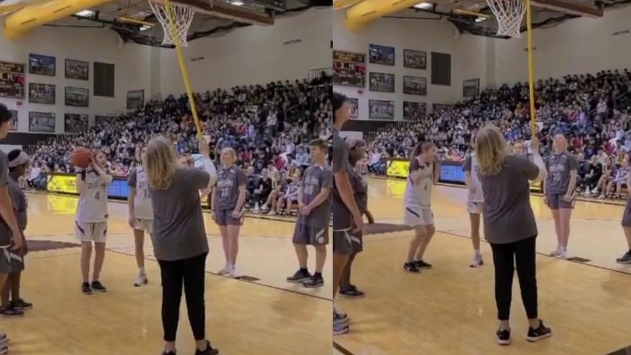 High School Gym Goes Wild After Blind Basketball Player Sinks The Perfect Shot In Viral Video