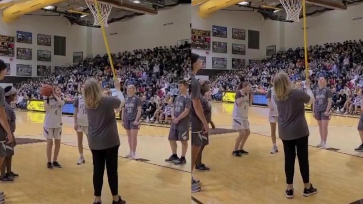 High School Gym Goes Wild After Blind Basketball Player Sinks The Perfect Shot In Viral Video