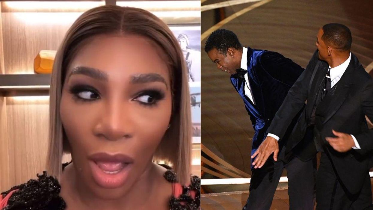 A Stunned Serena Williams Was Left Speechless After Will Smith Slapped Chris Rock At The Oscars