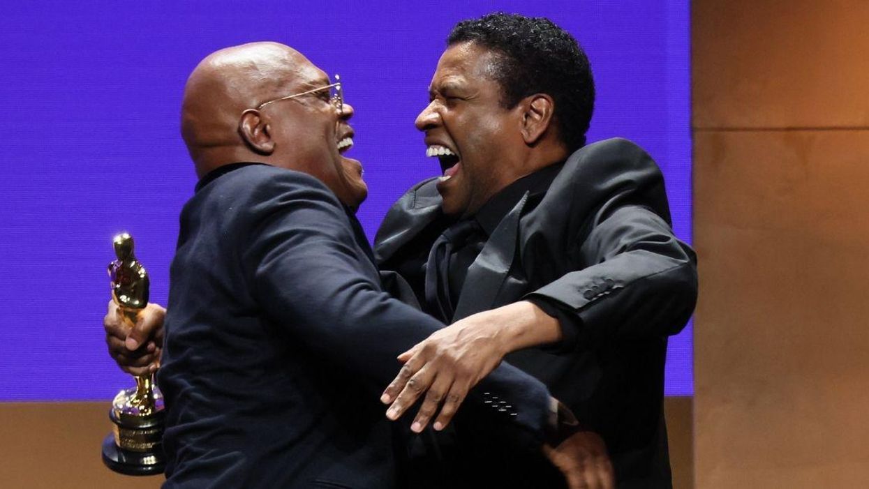 Denzel Washington Presented Honorary Oscar To Samuel L. Jackson Ahead Of Live Show—And Fans Are Pissed