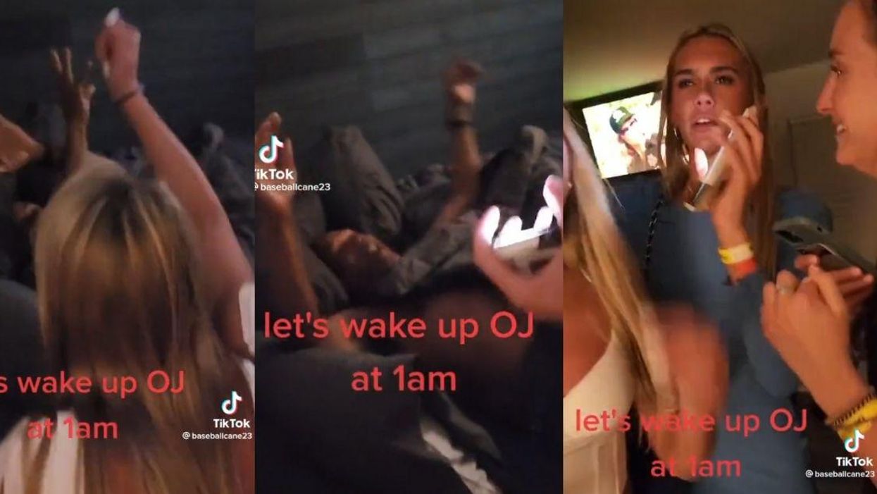Viral TikTok Of A Group Of Young Women Waking OJ Simpson Up At 1AM To Go Party Is Weirding Everyone Out