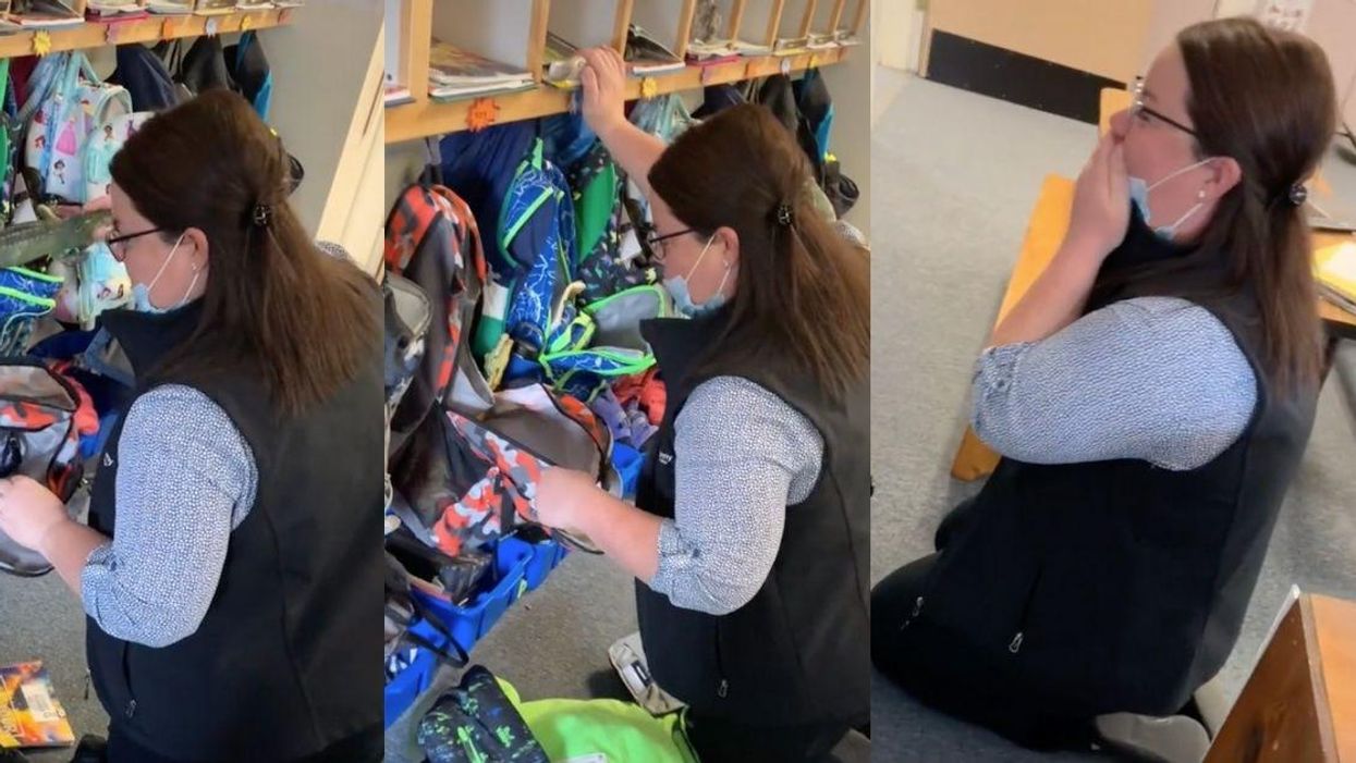 Teachers Hilariously Freak Out After Finding Live Pet Turtle In Young Student's Backpack In Viral Video