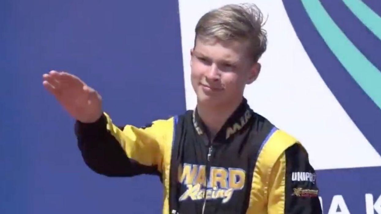 Russian Junior Go-Karting Champ Sparks Outrage By Appearing To Do Nazi Salute On Podium After Win