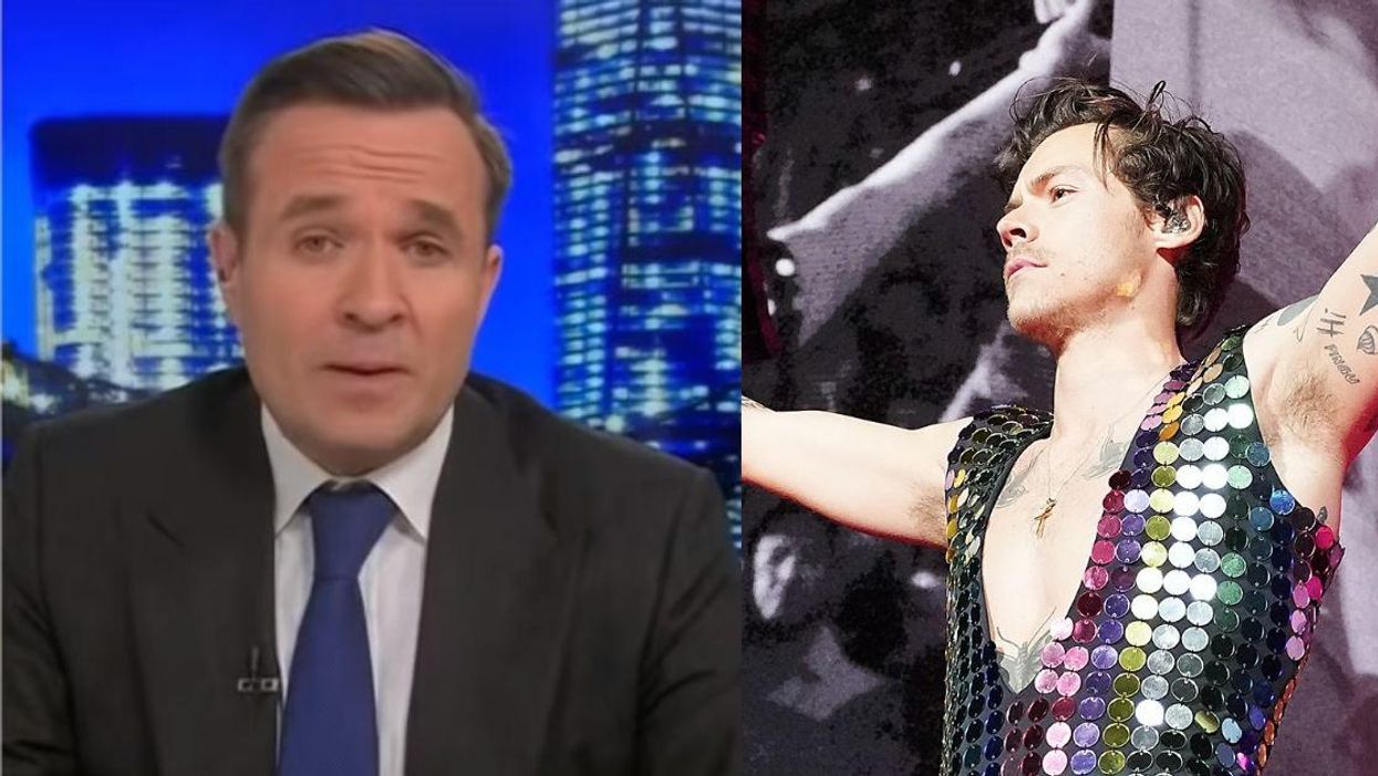 Newsmax Host Gets Trolled Hard After Criticizing Harry Styles For Wearing Rainbow Suit At Coachella