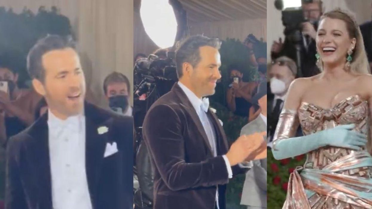 Ryan Reynolds' Reaction To Blake Lively's Dress Transformation At The Met Gala Is All Of Us