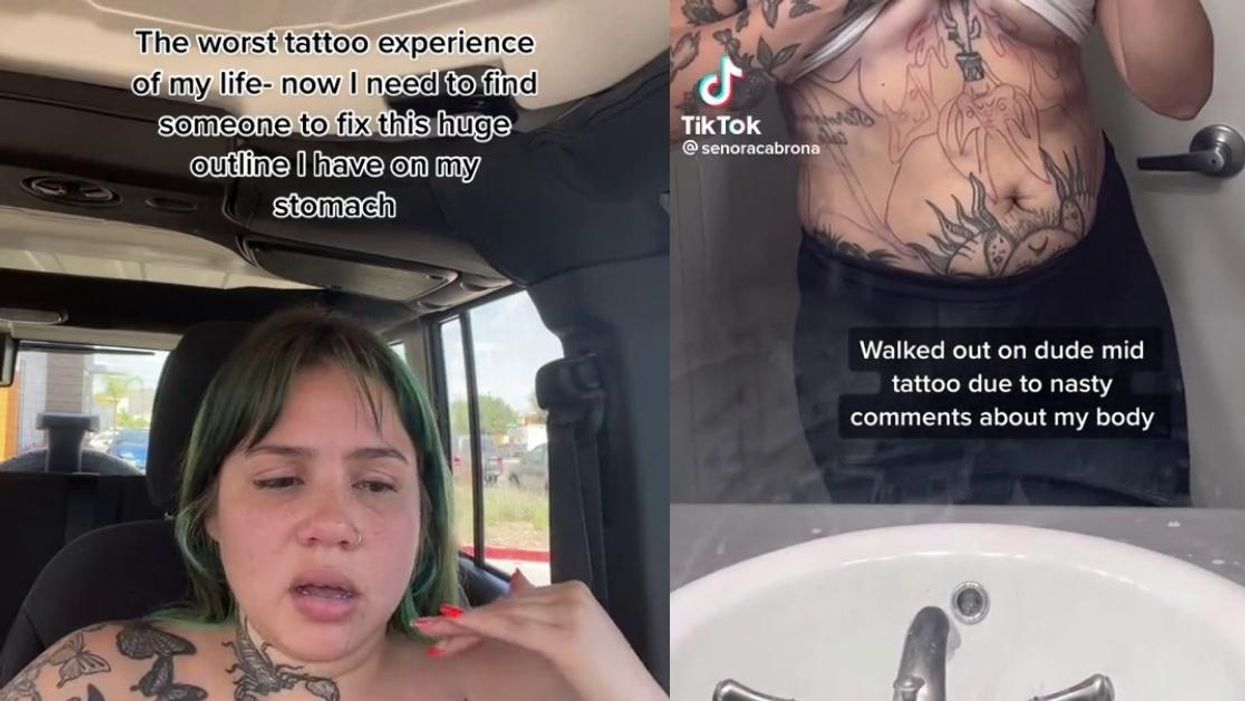 Woman Walks Out In The Middle Of Getting Tattoo After Tattoo Artist's Comments About Her Body